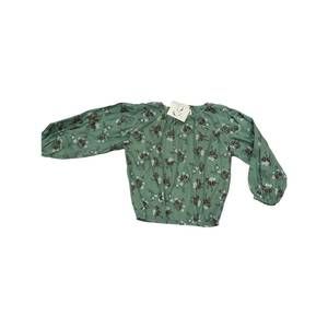 NEW POPPET & FOX girl's peasant blouse in dusty green